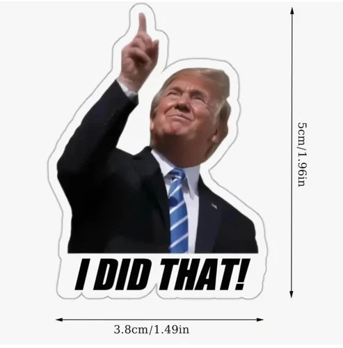 100PCS Trump I Did that Stickers, 2 Inch Waterproof Vinyl Decals Funny Bumper St