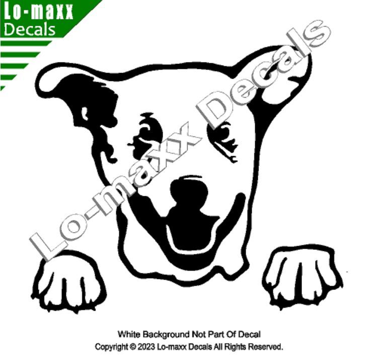 Happy Dog Cute Car Window Custom Graphic Design Original Die Cut Vinyl Decal