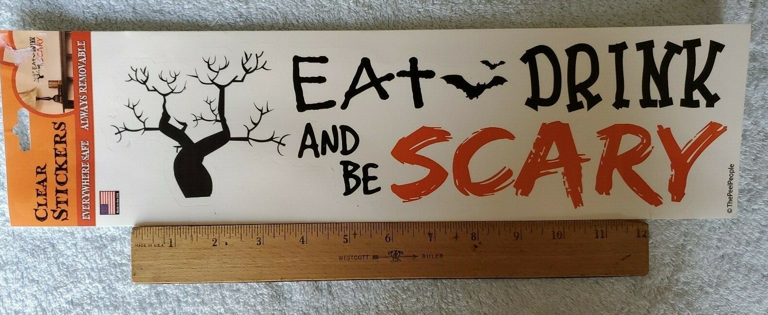 7 Sheets of The Peel People Removable Halloween Stickers