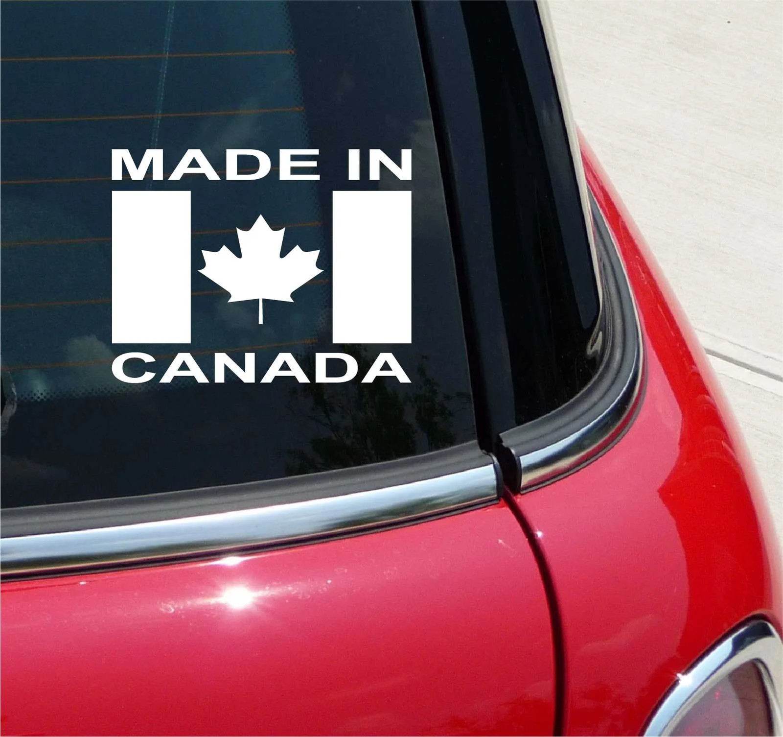 MADE IN CANADA CANADIAN GRAPHIC DECAL STICKER ART CAR WALL DECOR