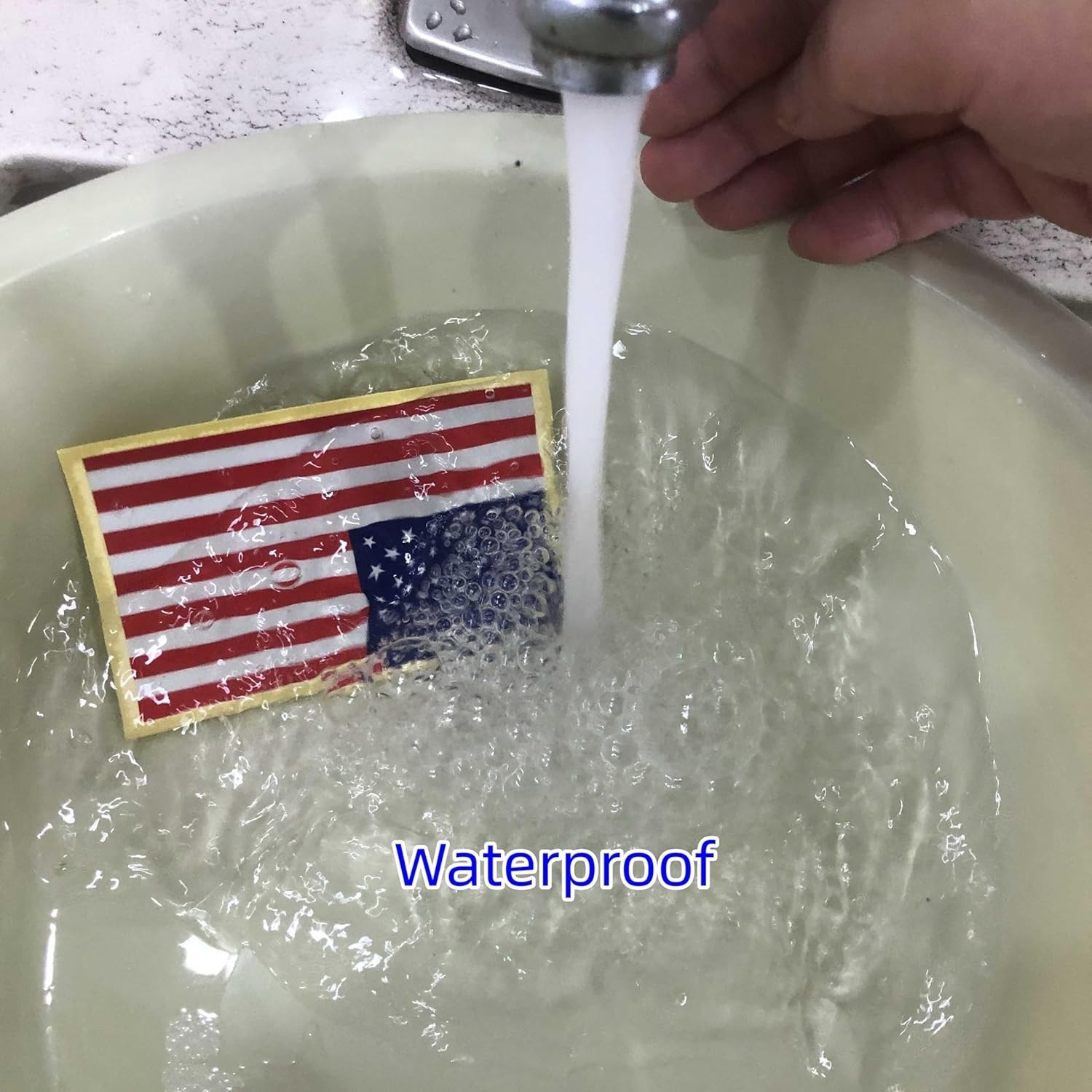 Reflective American Flag Stickers – 3-Pack, 5×3 Inches – Durable & Waterproof…