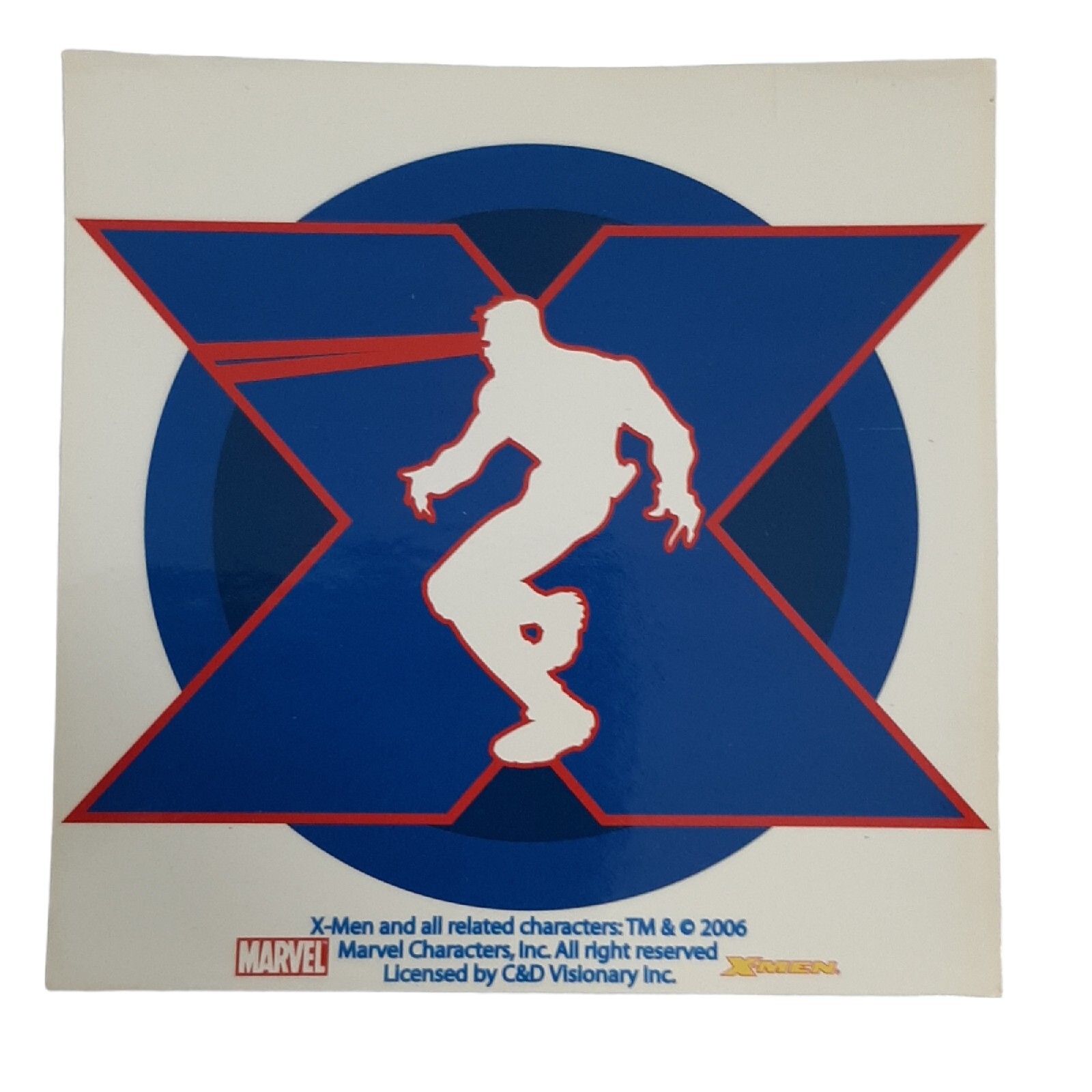 11 Marvel X-men Sticker Lot 4"x4" 9 Square & 2 Round