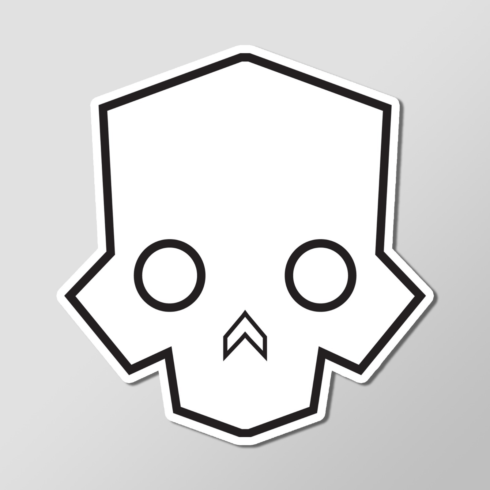 Helldivers Skull Logo – Video Games – Laptop Sticker Vinyl 2" Width