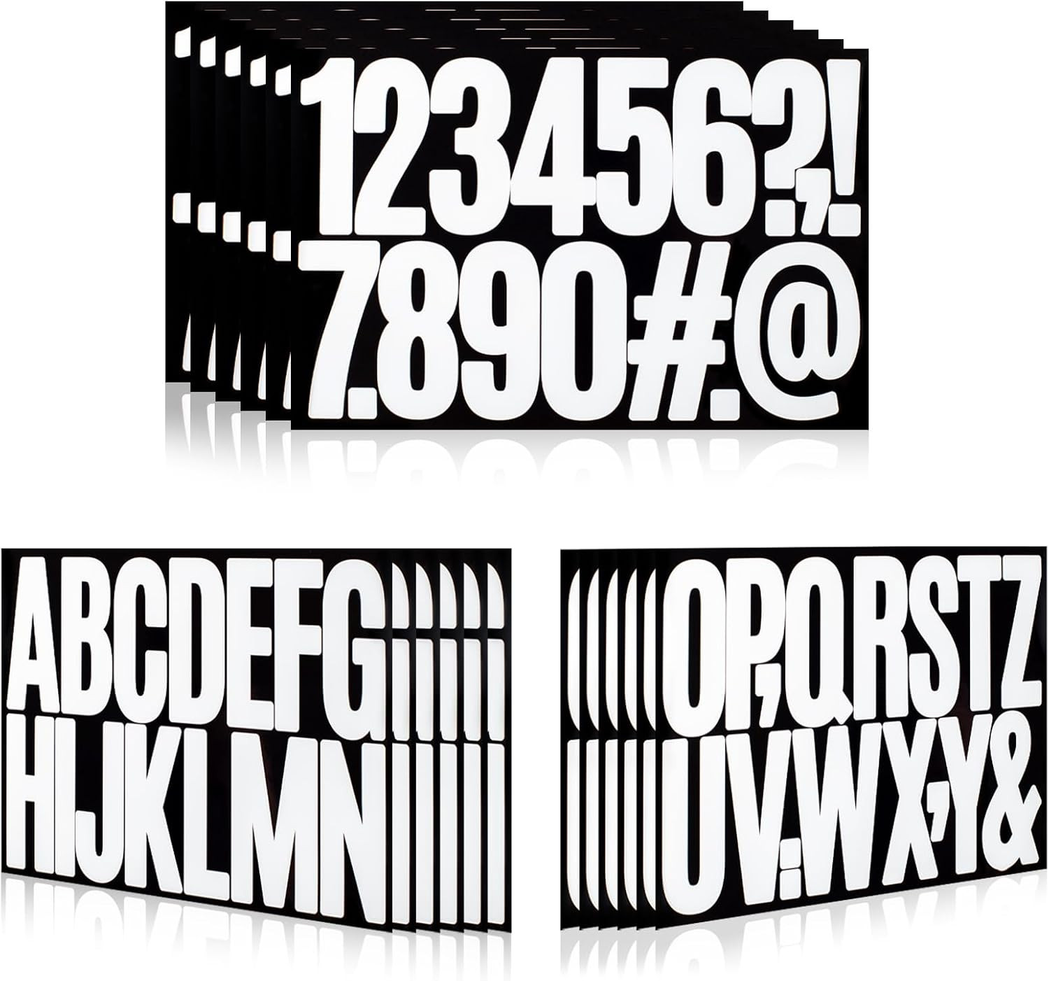 810 Piece 10 Sheet Letter Stickers – Self Adhesive Vinyl Waterproof Mailbox Numb