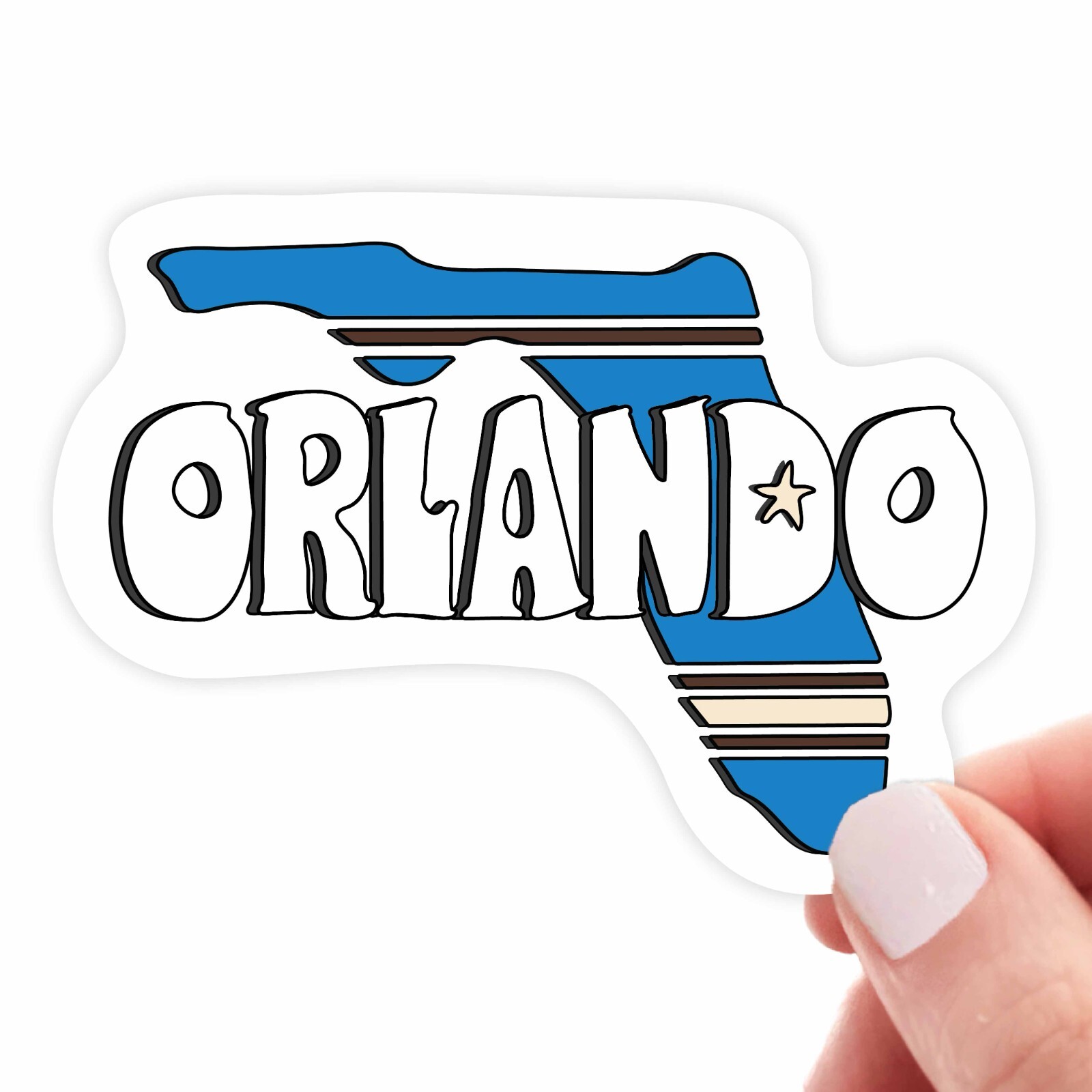 Orlando Sticker | Laptop Decal | Florida | Orlando FL | VARIATIONS AVAILABLE
