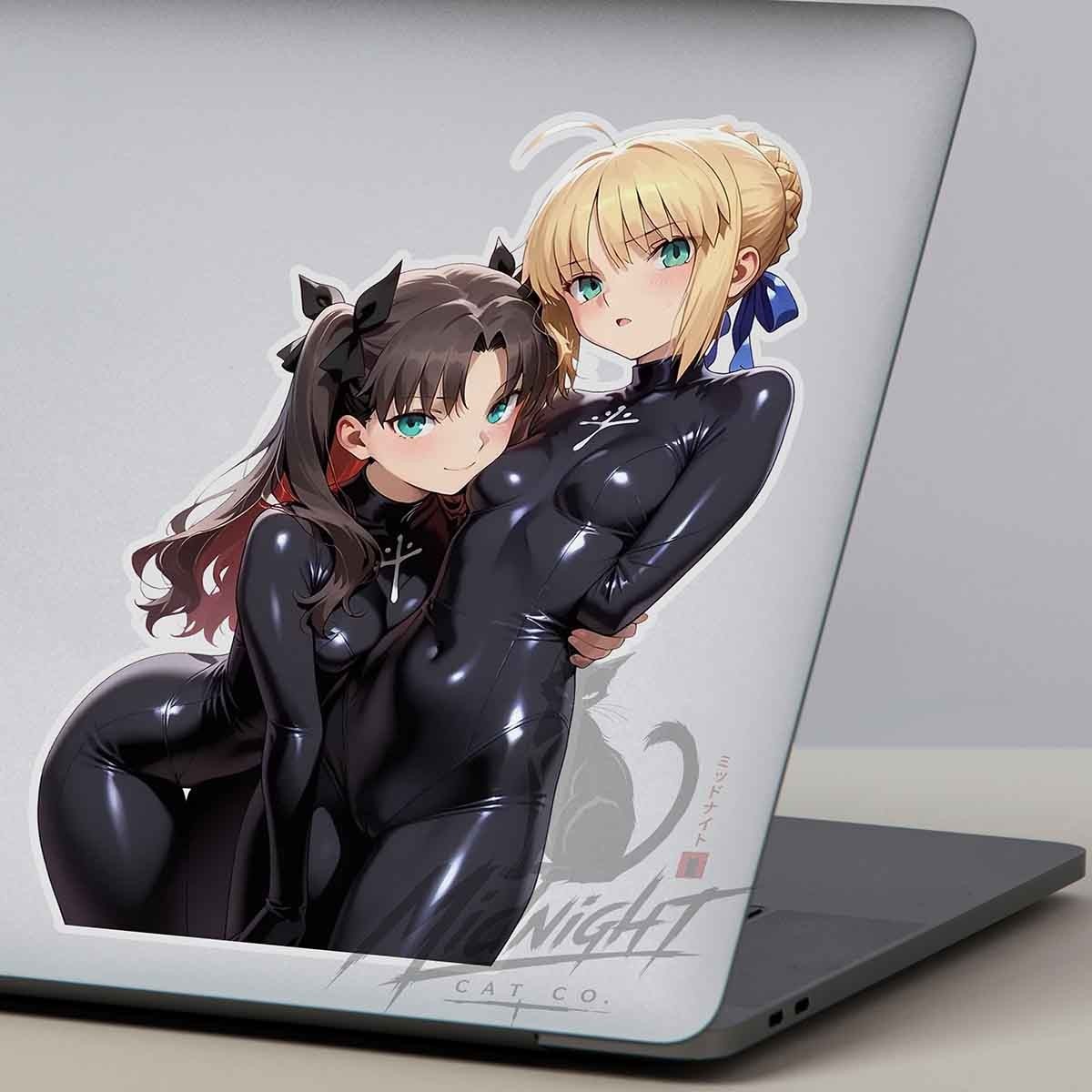 Fate Waifus 6" Sticker Anime Manga Cute Laptop Skateboard Car tool box