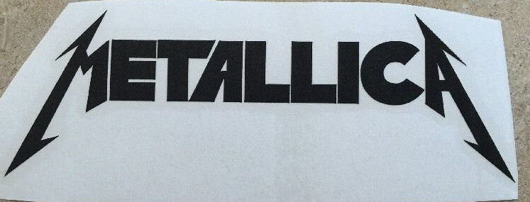 METALLICA DECAL sticker for Car, truck, laptop, toolbox, garage, mancave, wall