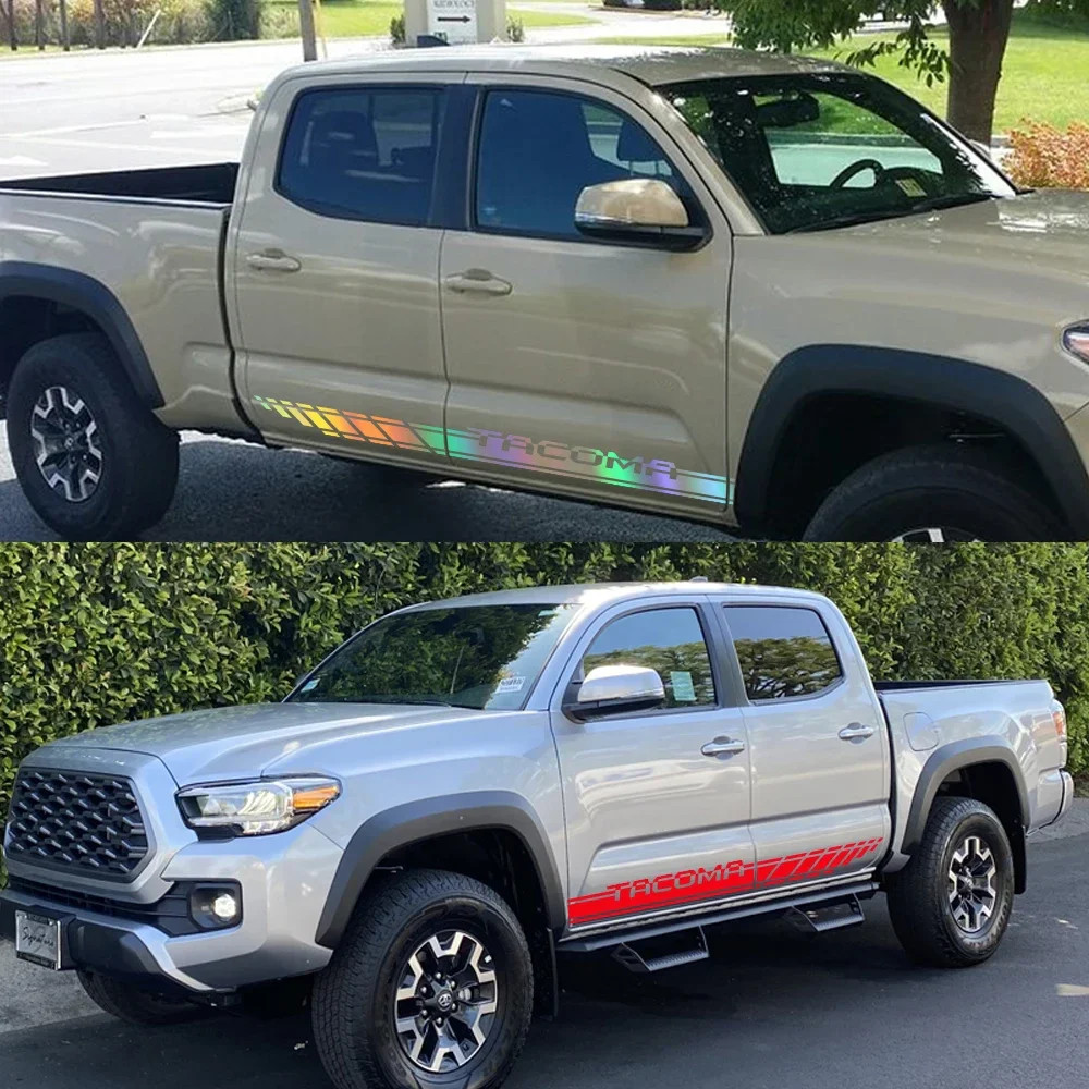 Aftermarket Door Side Stripe Decal for Pickup Trucks | 2-Piece Vinyl Body Graph