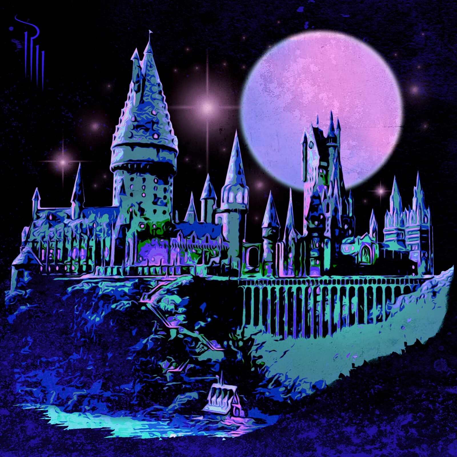 3" x 3" Harry Potter 'Hogwarts' Vinyl Matte Sticker