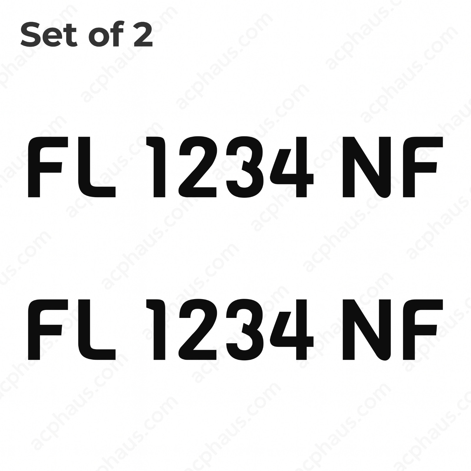 Boat Registration Numbers Decals – Custom ORACAL 751C Vinyl – Right & Left Set