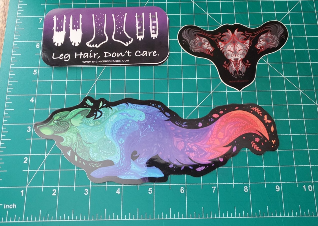 55 PC Veterinary, Technician, Assistant Stickers Inking Dragon, BulbaCraft, Tech