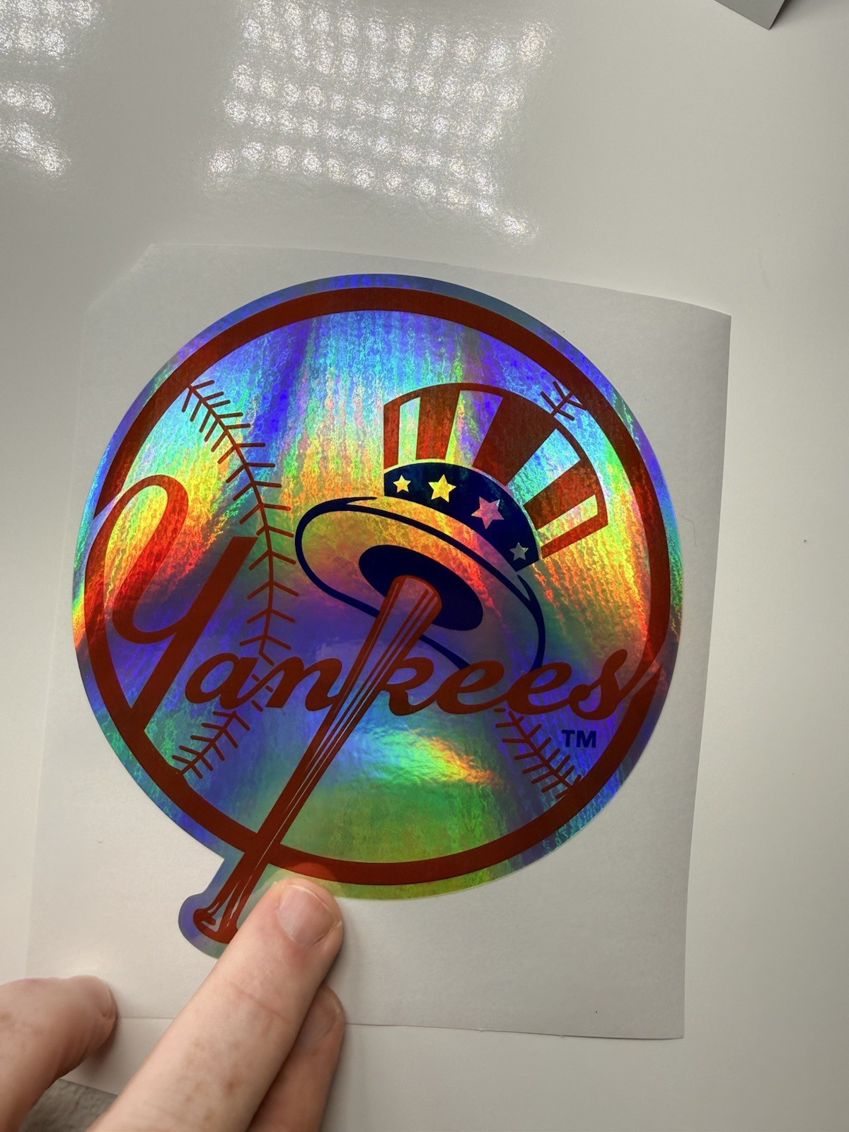 New York Yankees Holographic Vinyl Decal