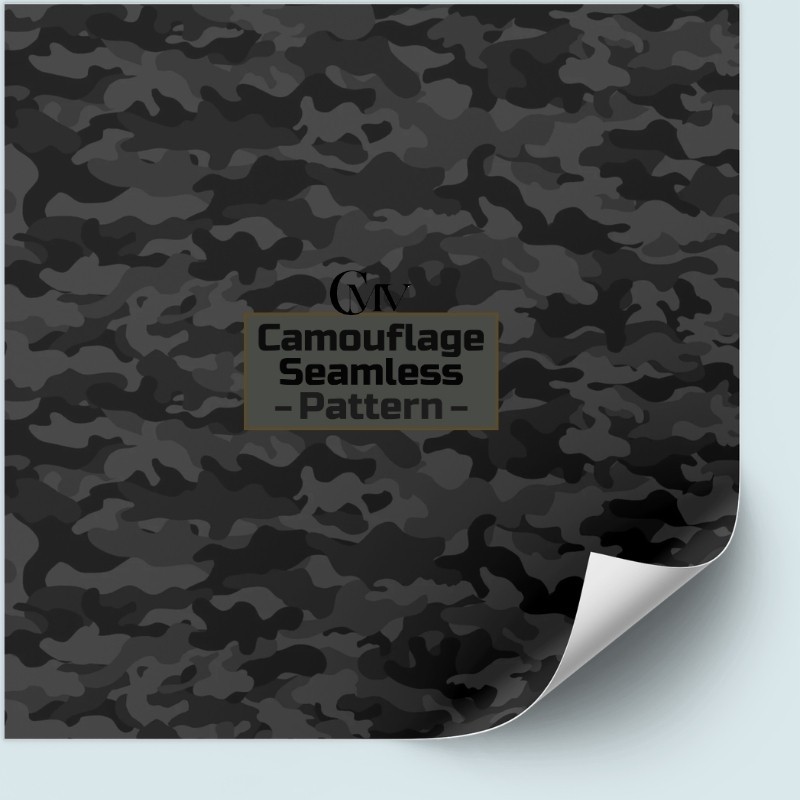 Black Camo Cricut Vinyl Sticker Oracal 631 Removable Decal Peel & Stick Vinyl