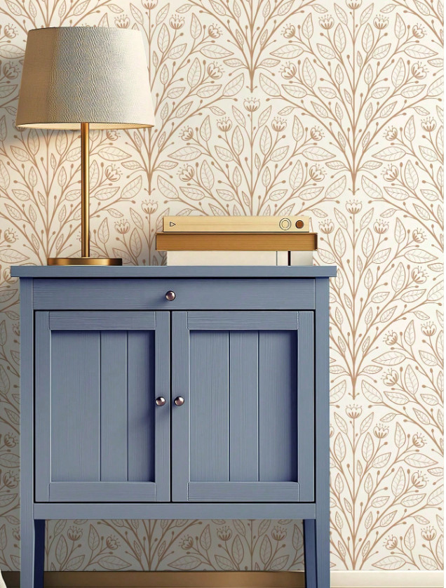Peel Stick Wallpaper Leaves Waterproof Removable Wall Decal Art Home Decor 17.7x