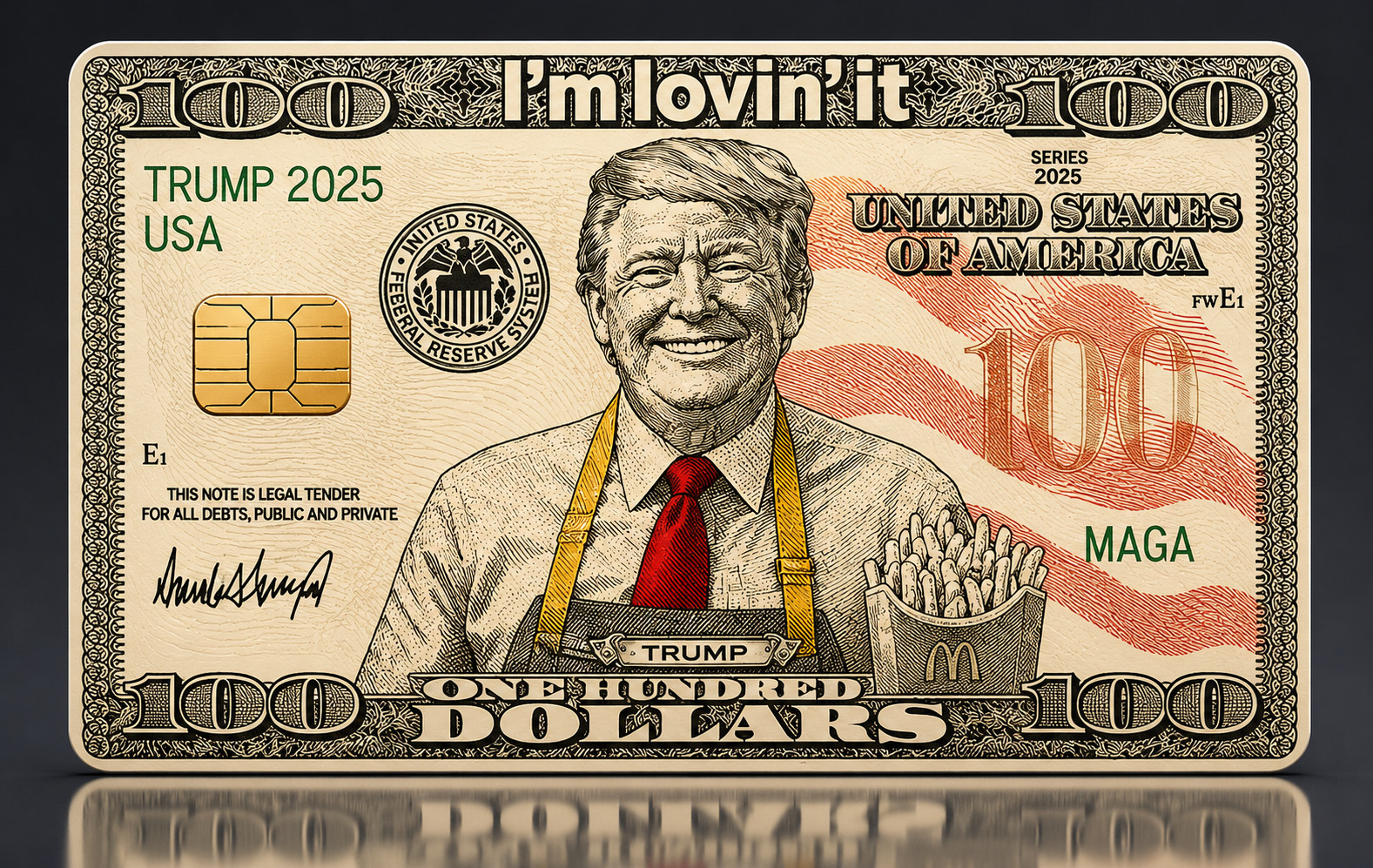 President Donald Trump I'm Lovin It Credit Card Skin Debit Card Vinyl Sticker