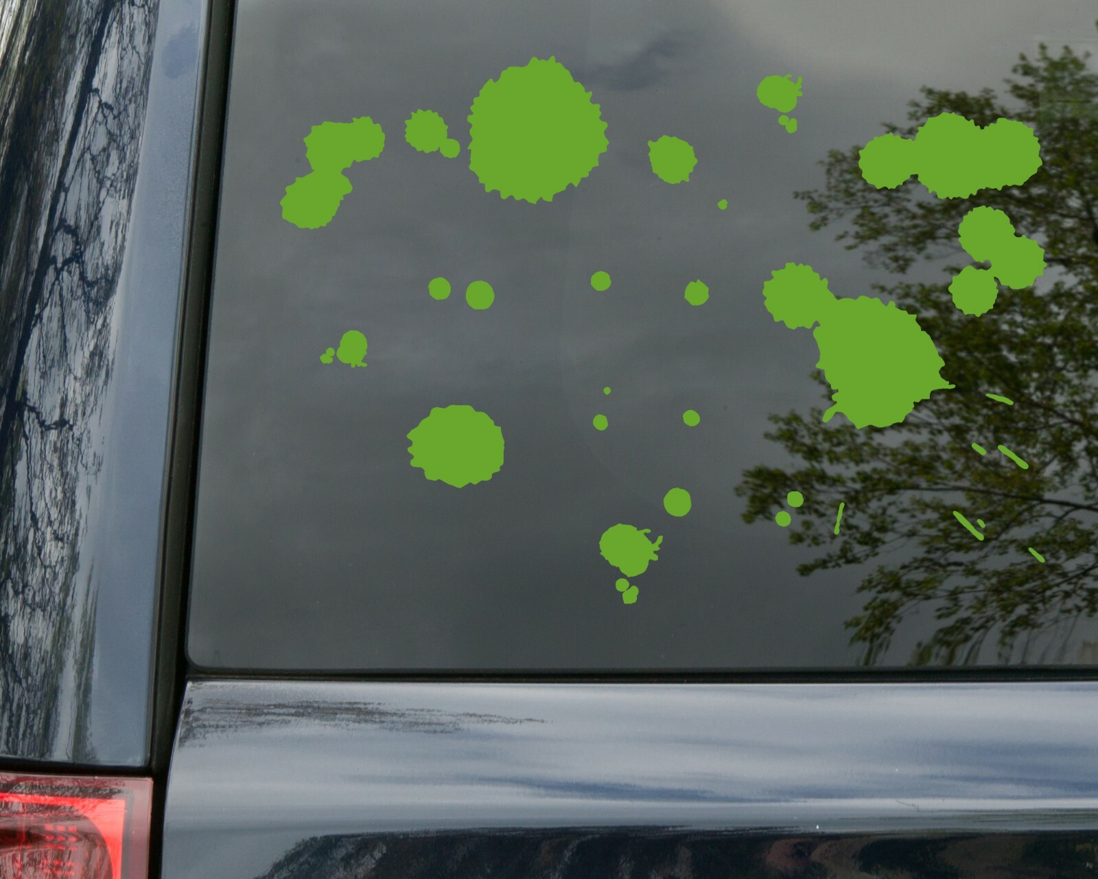 Blood Splatter Vinyl Decal – Alien Goo Paint Spill Car Graphics Die Cut Sticker