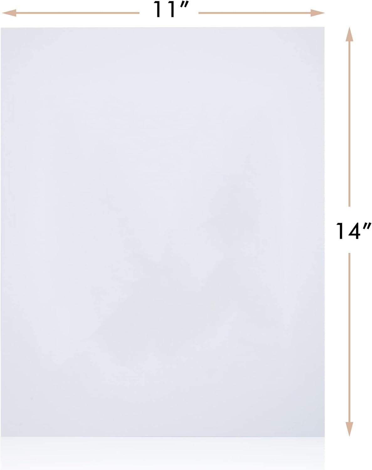 50Pk Acid-Free 11×14 White 4-Ply Mat Backing Boards