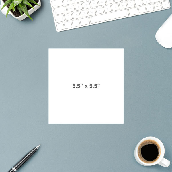 Custom Sticker Decal Label Personalized ANY DESIGN/ARTWORK Square (5.5" x 5.5")
