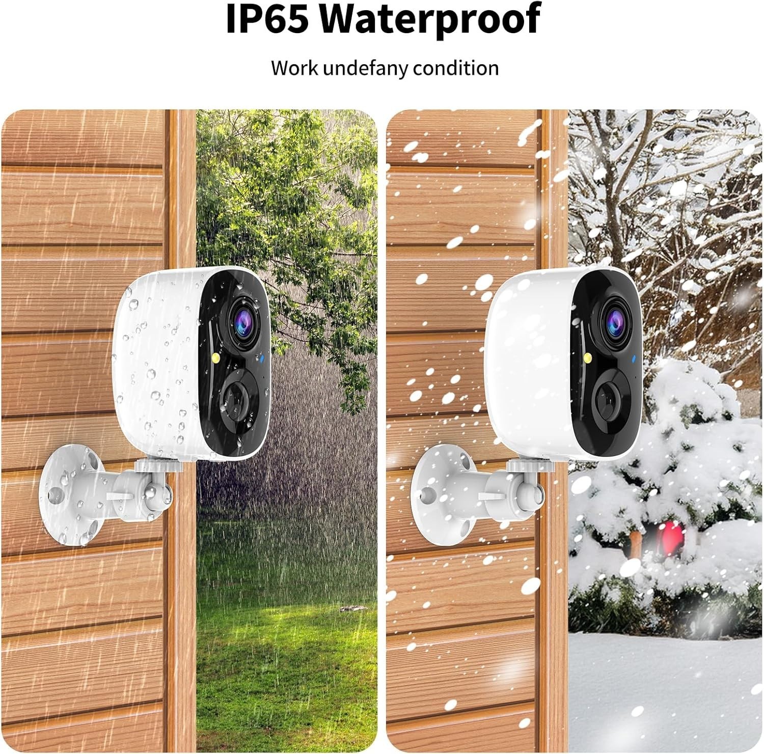 Security Cameras Wireless Outdoor,2K Indoor WiFi Wireless Cameras,Outside Bat…