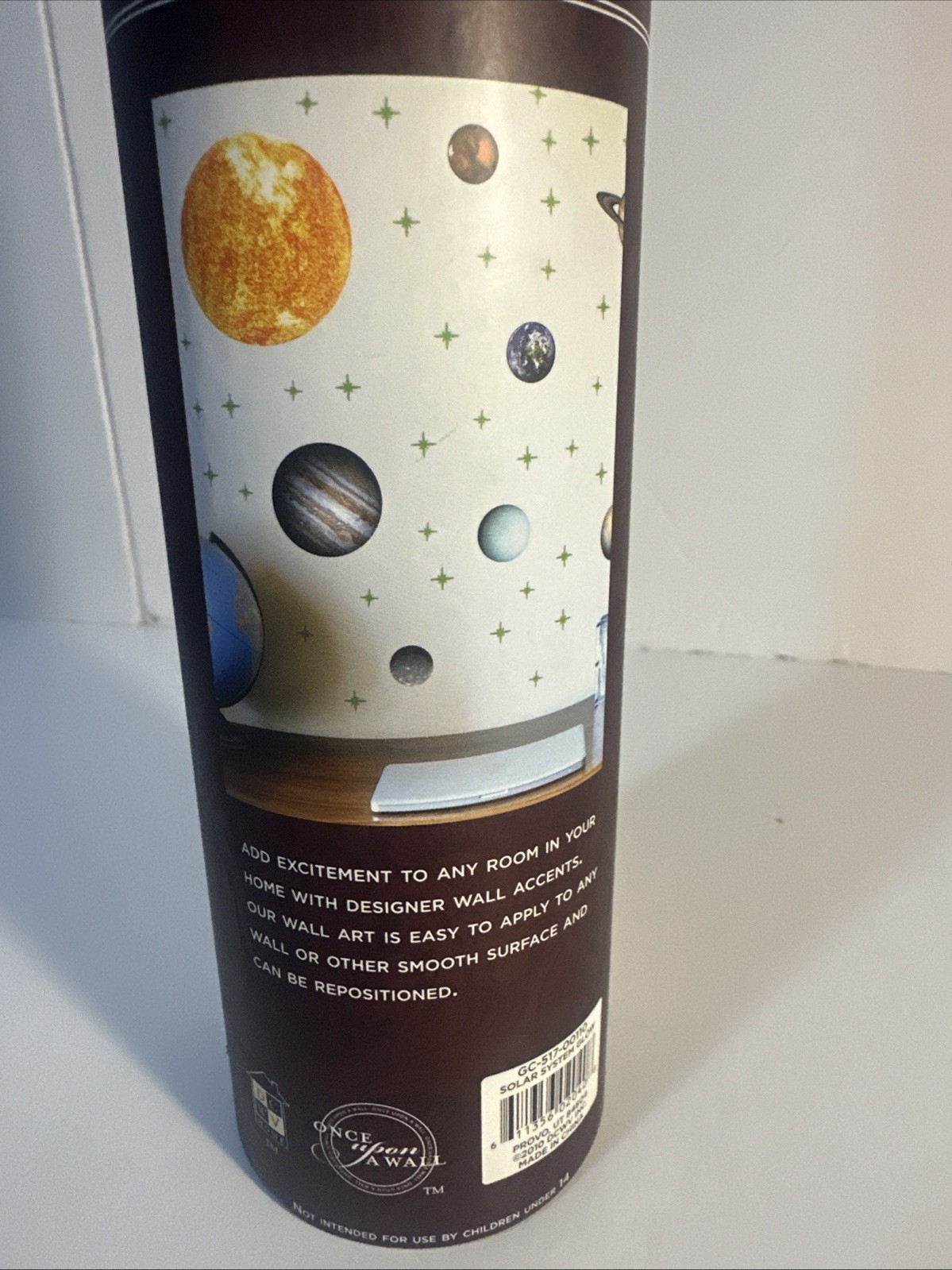 Solar System Glow Wall Accents Decal, Multi Colored 27.56 Inch.x1969inch. NWT