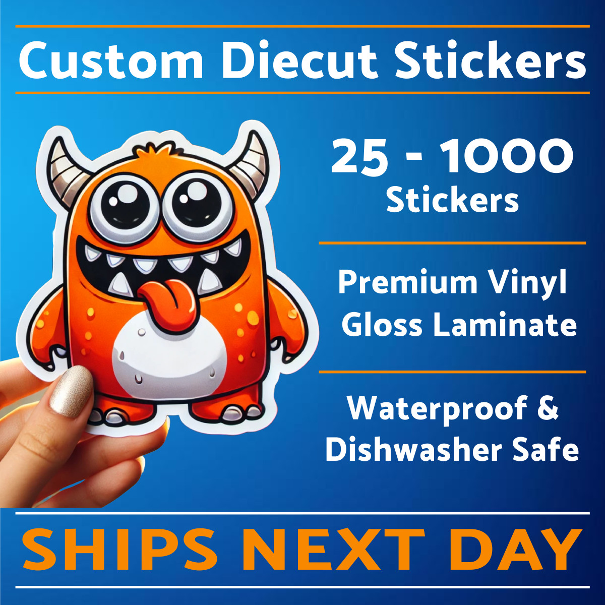 Custom stickers | Die Cut Product Labels | Business Logo Stickers | Bulk Decals