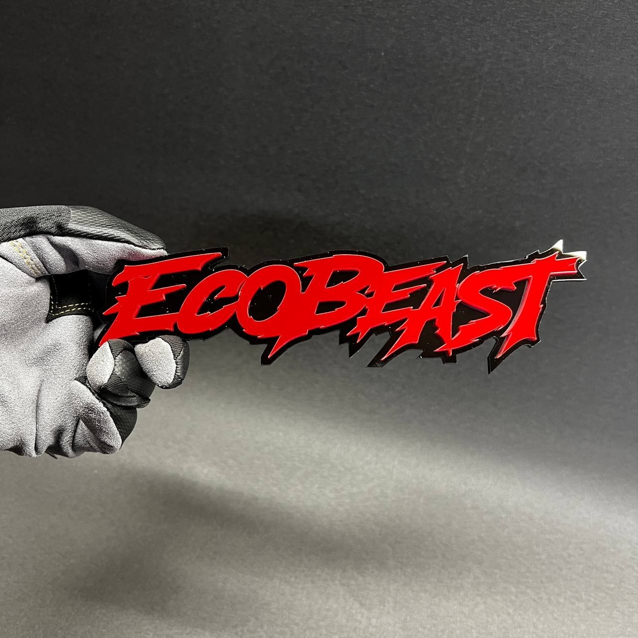 1PC ECO BEAST Custom 3D Text Car Badge Fender Emblem Tailgate Toolbox Decal
