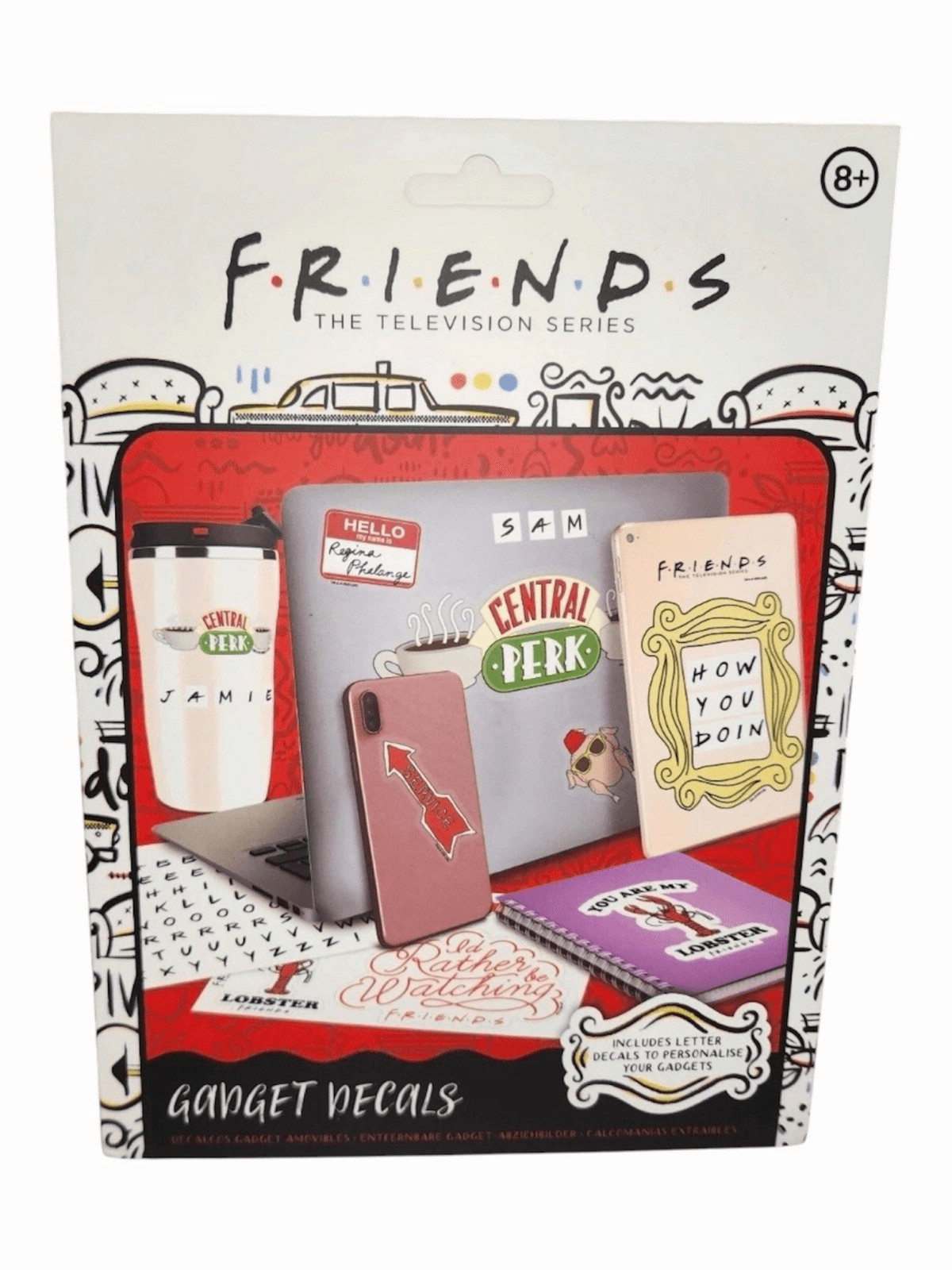 Friends Decals 110 Waterproof & Removable Gadget Device Locker Decals New/Sealed