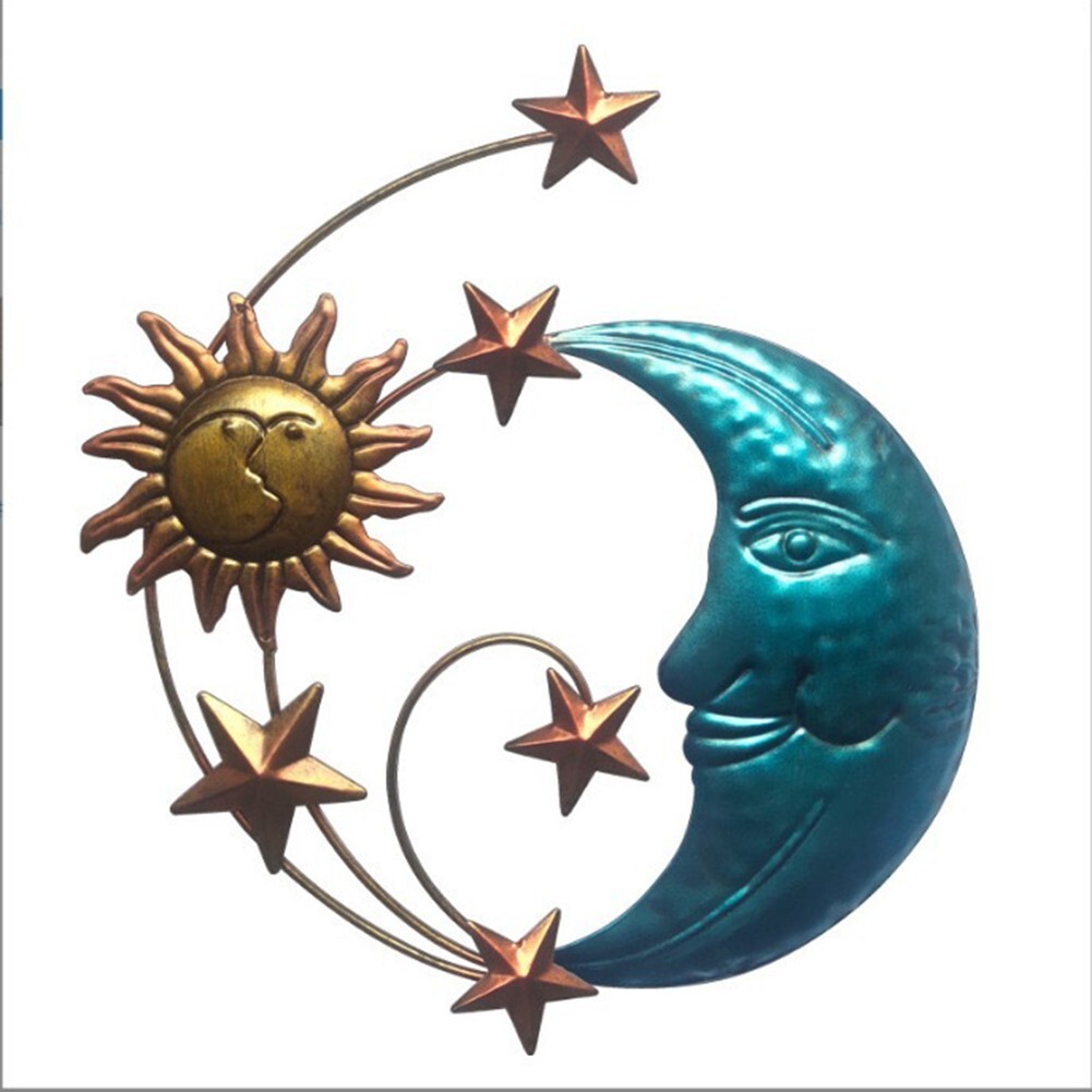 Moon and Sun Wall Decor Intricate Design Suitable for Indoor and Outdoor Spaces