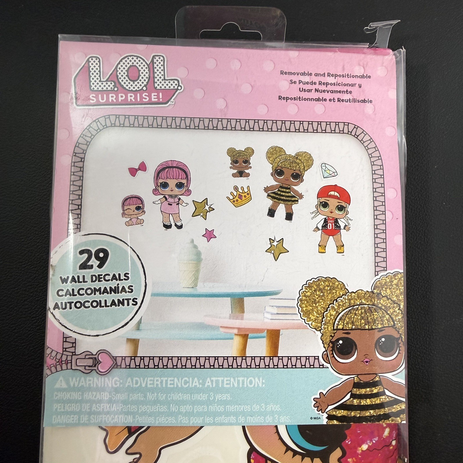 RoomMates L.O.L. Surprise! 29 Peel & Stick Repositionable Wall Decals