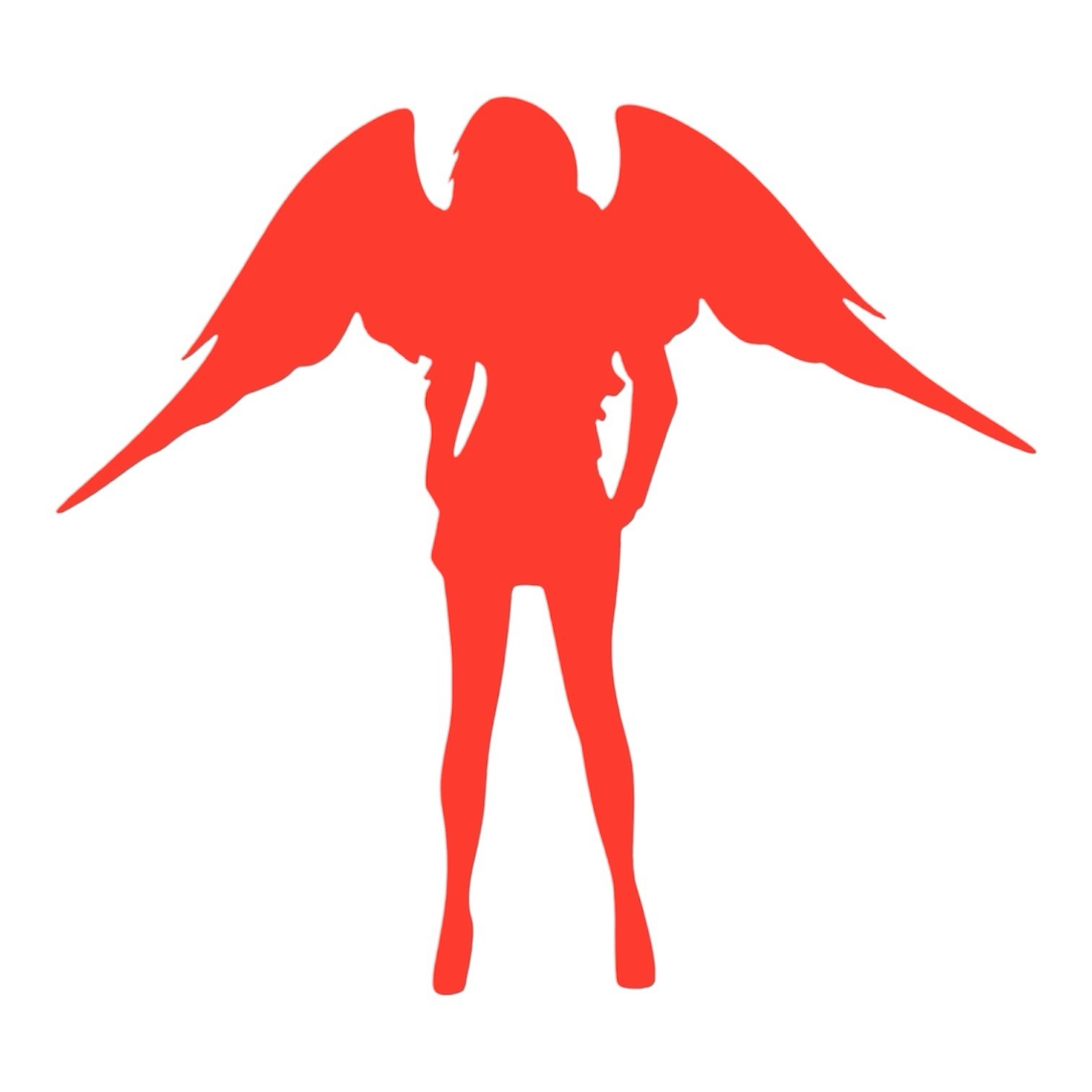 SexyAngel # 1 Decal for car Windows Laptops most Smooth Surfaces
