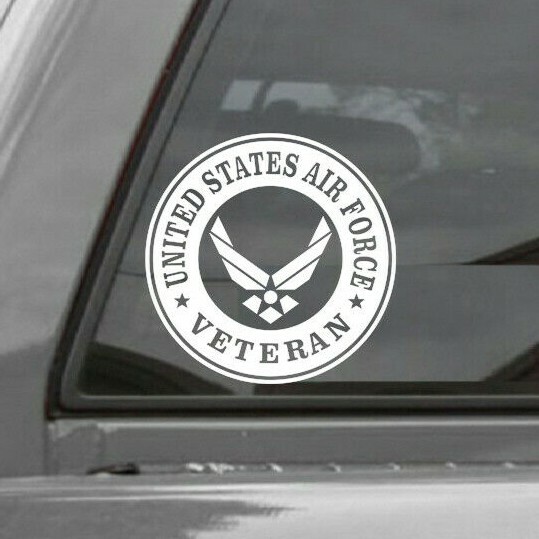 U.S. AIR FORCE VETERAN EMBLEM Vinyl Window Decal