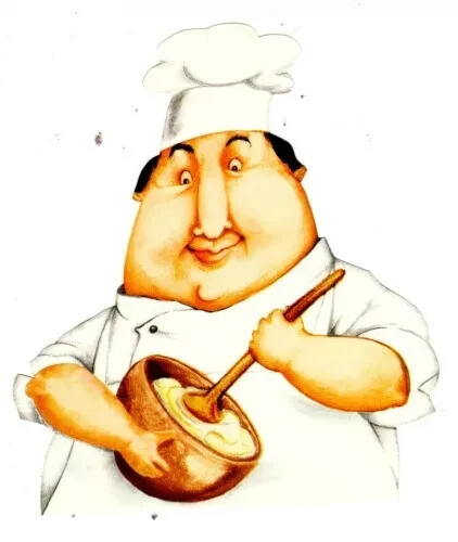 italian chef wall decal bowl prepasted 5 inch new