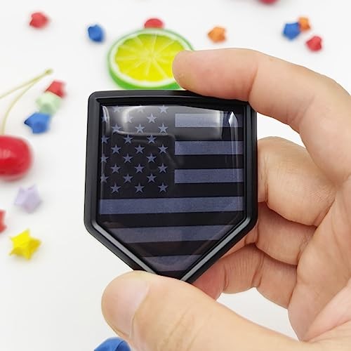 Overdecor Black US American Flag Decal Stickers Car Emblem USA Car Accessories