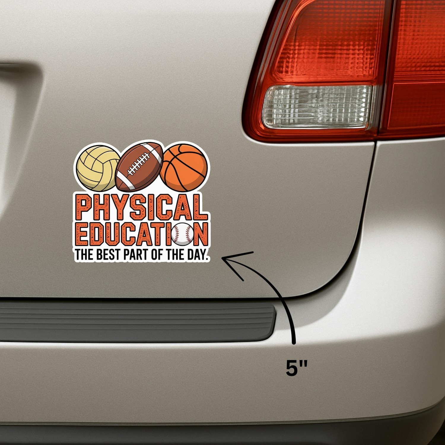 4PCS PE Teacher Stickers The Best Part of the Day Funny Vinyl Decal