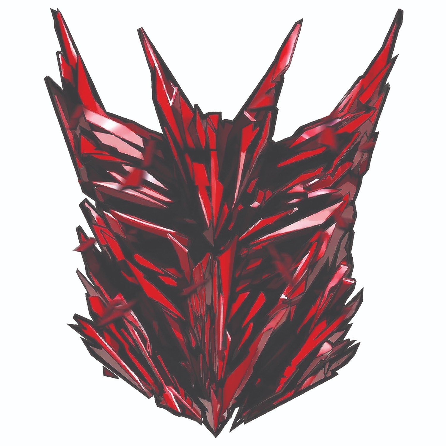 Decepticon Shattered Glass Transformers Emblem Fan Art Bloodstone (Red)