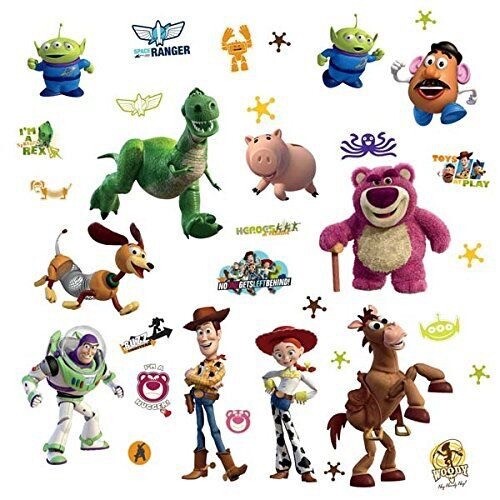 Disney 34 BiG TOY STORY 3 Wall Decal Stickers Room Decor BUZZ WOODY Glow in Dark