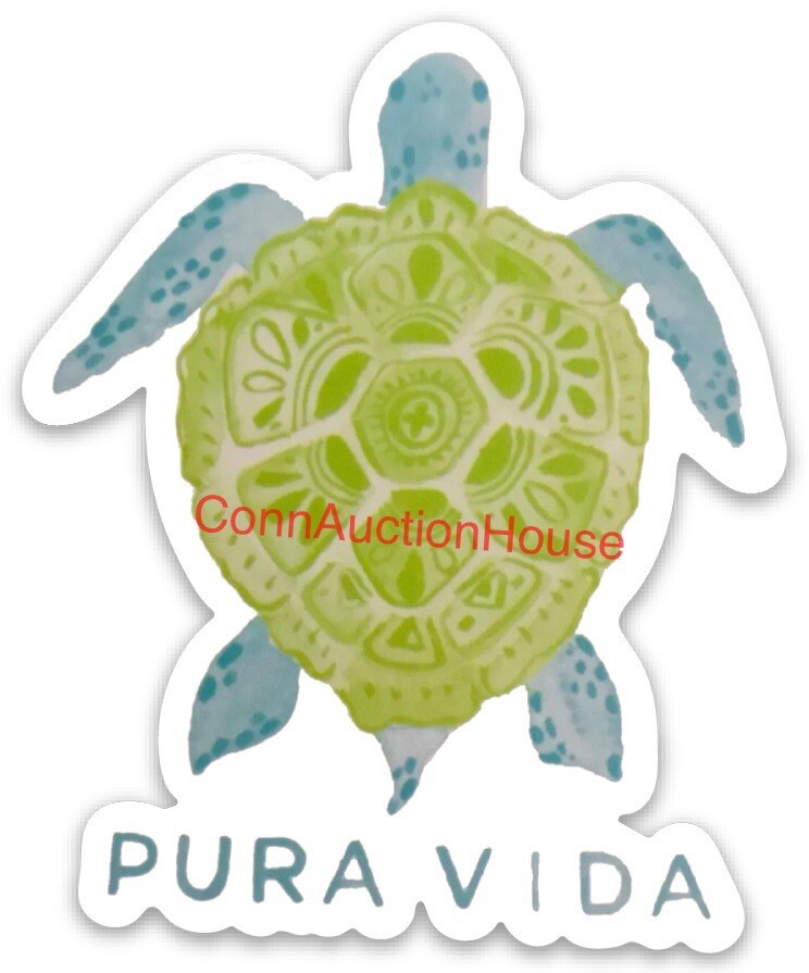 VSCO Girl Pura Vida Turtle Hydro Water Bottle Laptop Phone Sticker Decal
