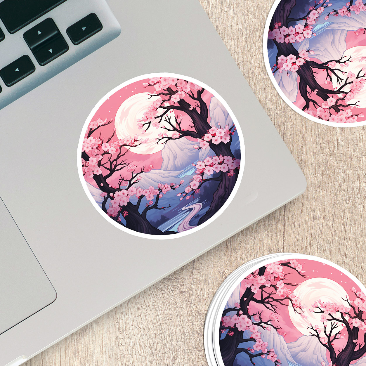 Cherry Blossom Vinyl Sticker – Embrace Nature's Beauty Anywhere You Go!