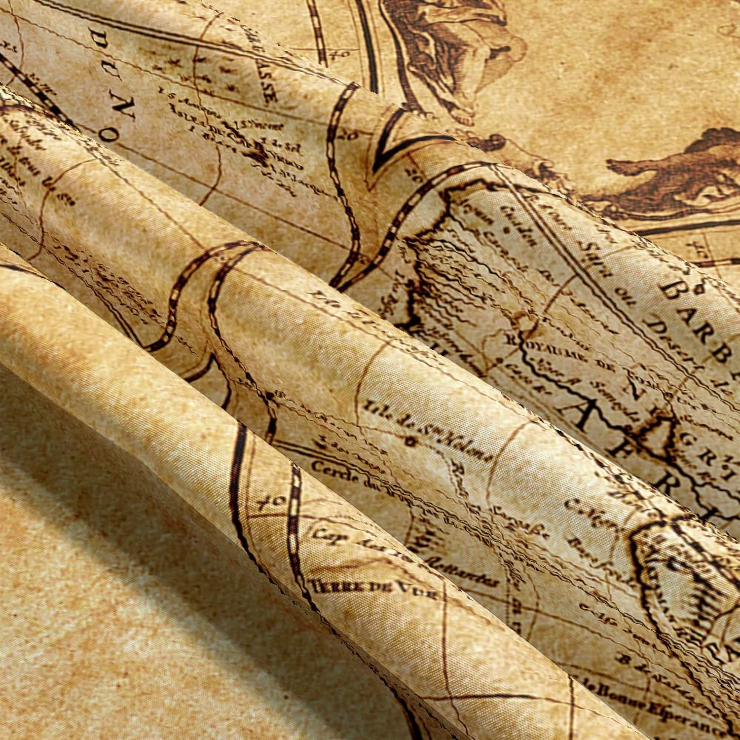 Old World Map Tapestry for Bedroom, Vintage Nautical Maps of the World Art Ta…