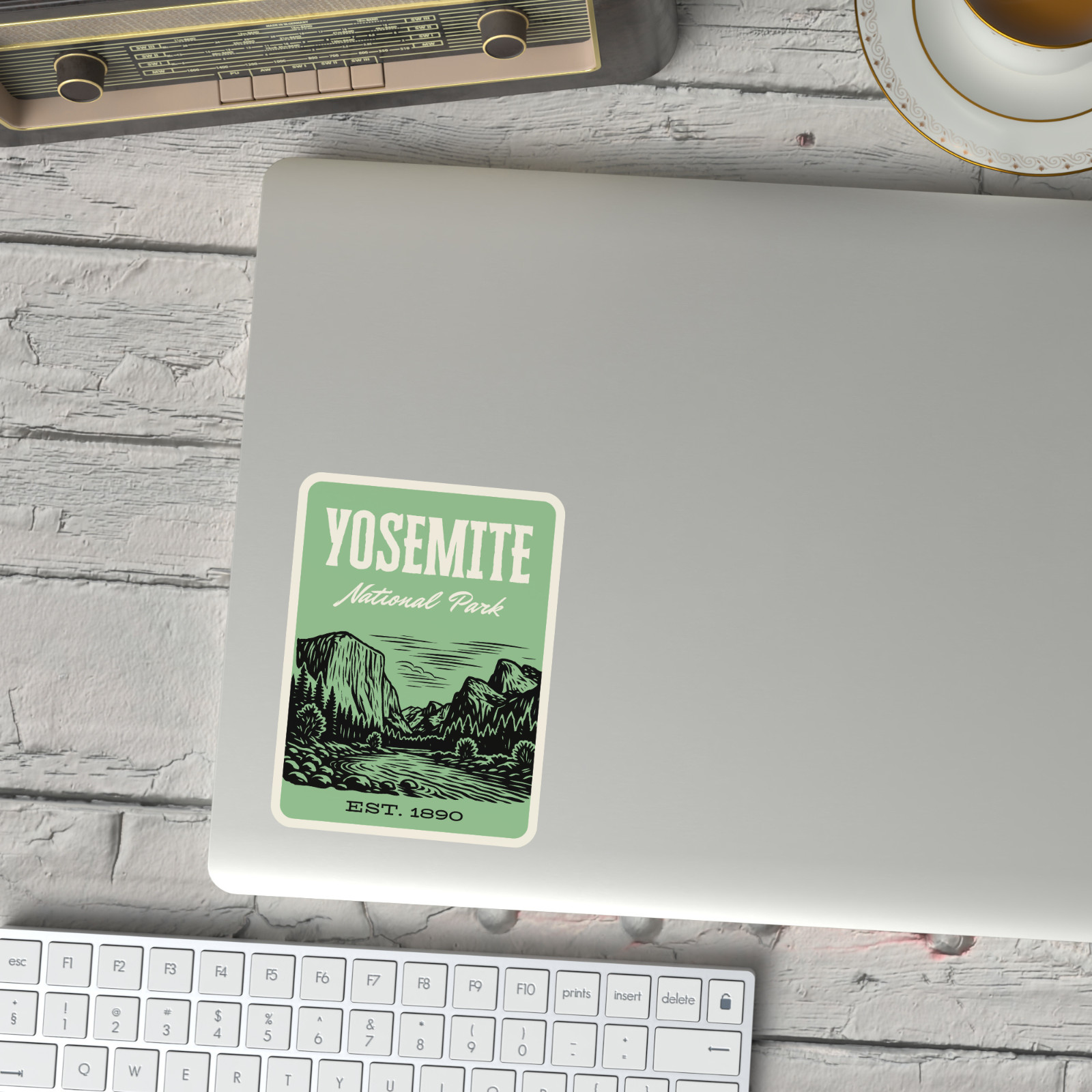 Yosemite National Park Sticker – Retro 1960s Style Decal