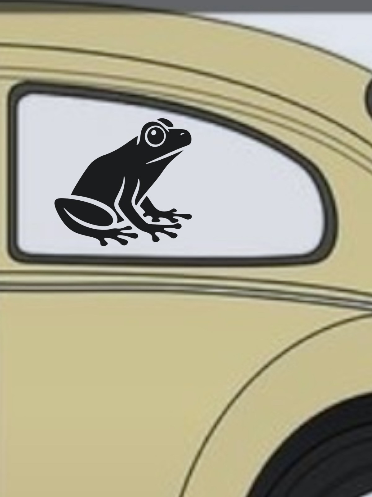 Frog design#2 Decal for car Windows Laptops most Smooth Surfaces