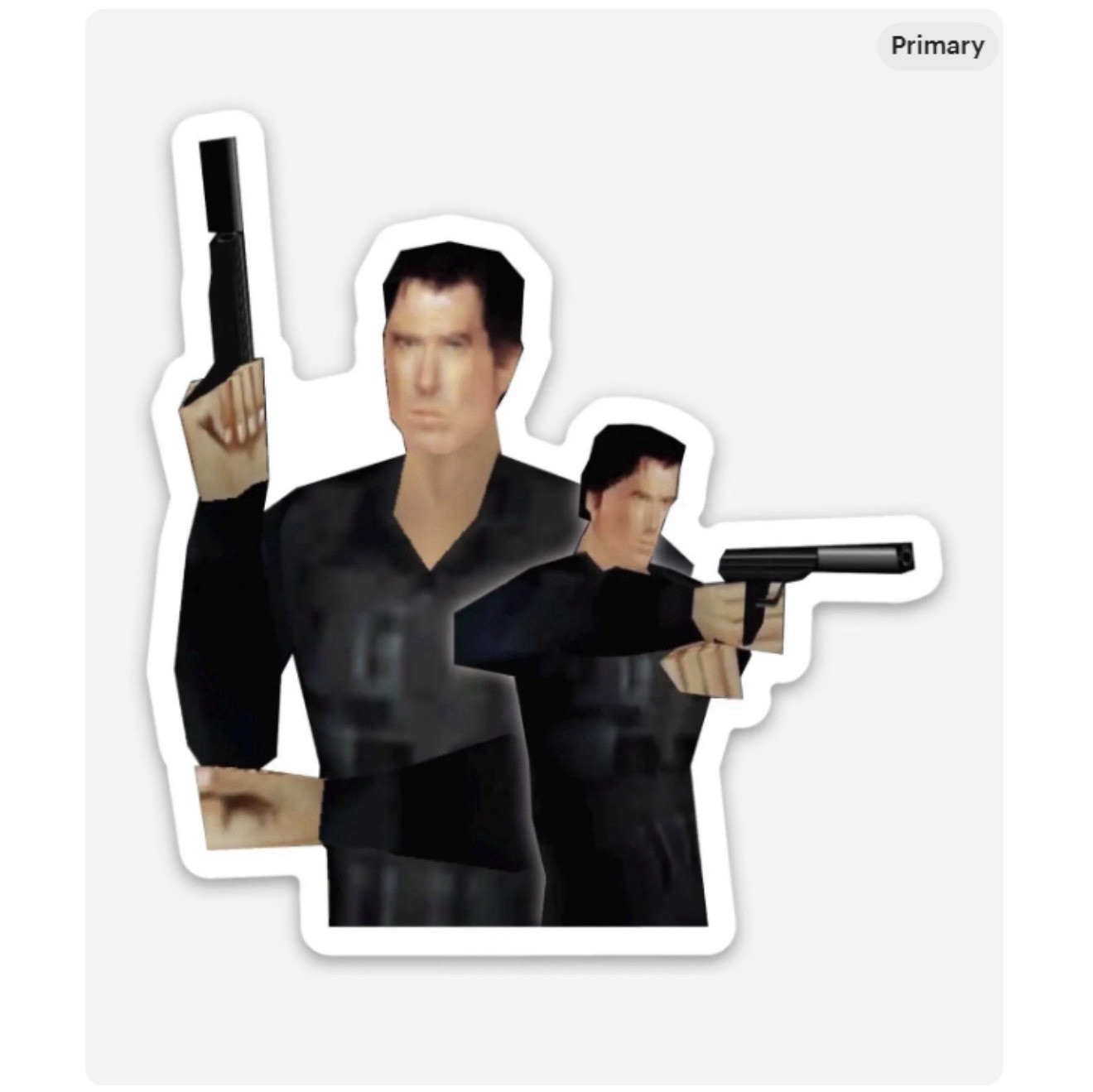 3” James Bond 007 Goldeneye Nintendo Sticker Vinyl Matte Finish Dishwasher Safe