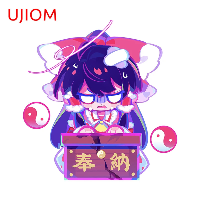 UJIOM Hakurei Reimu Wall Stickers Game Room Wallpapers Decals House Decoration