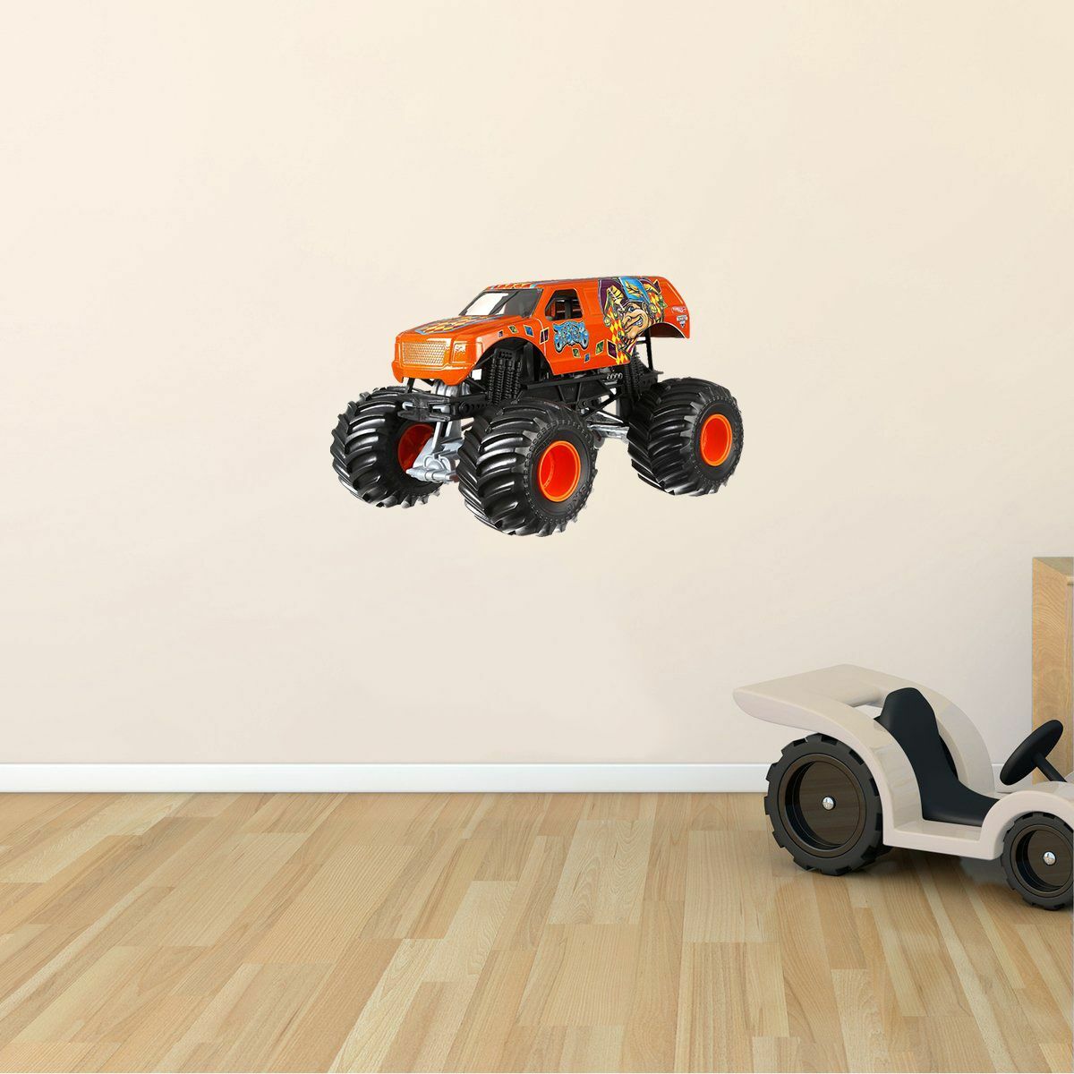 Adhesive Home Art Jester Monster Jam Truck Decor Design Vinyl Bigfoot Wall Decal