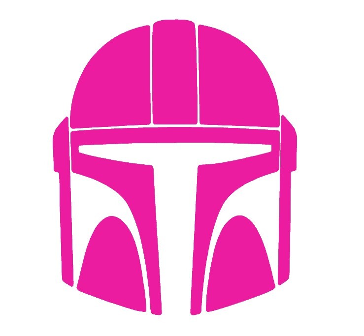 MANDALORIAN MANDO'S HELMET STAR WARS Decal Stickers for Cars, Windows, Laptops