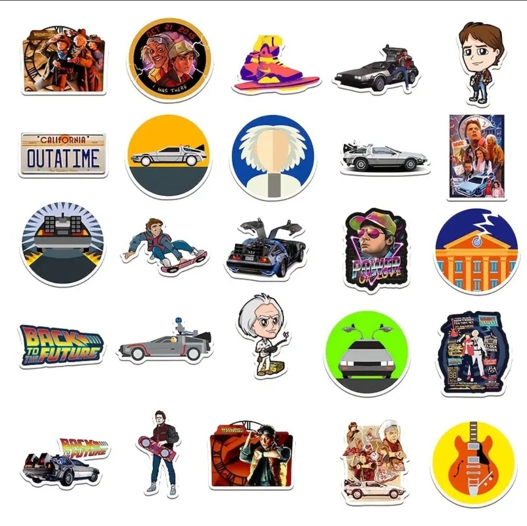 10 PCS Back To The Future Movie Stickers BRAND NEW