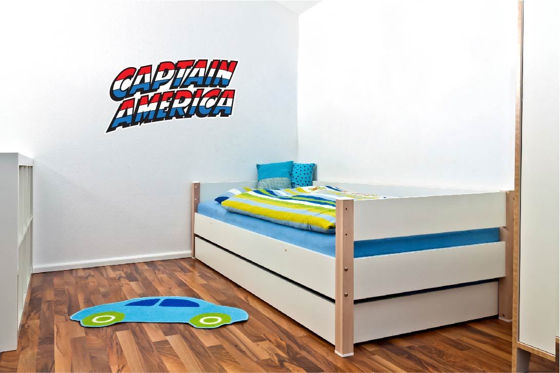 Captain America Vinyl Sticker Decal *SIZES* Wall Bumper