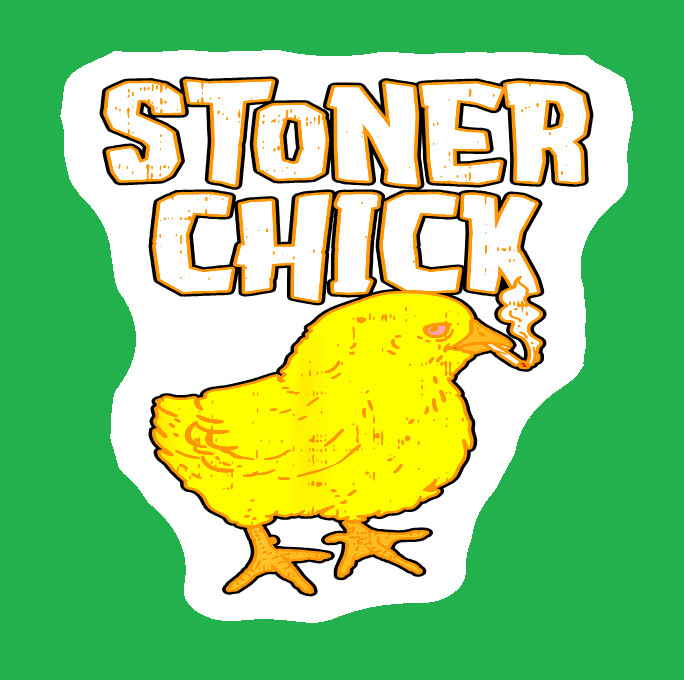 Vinyl Decal Chicken Pot Pie Weed Sticker Weatherproof UV Safe Added Layer