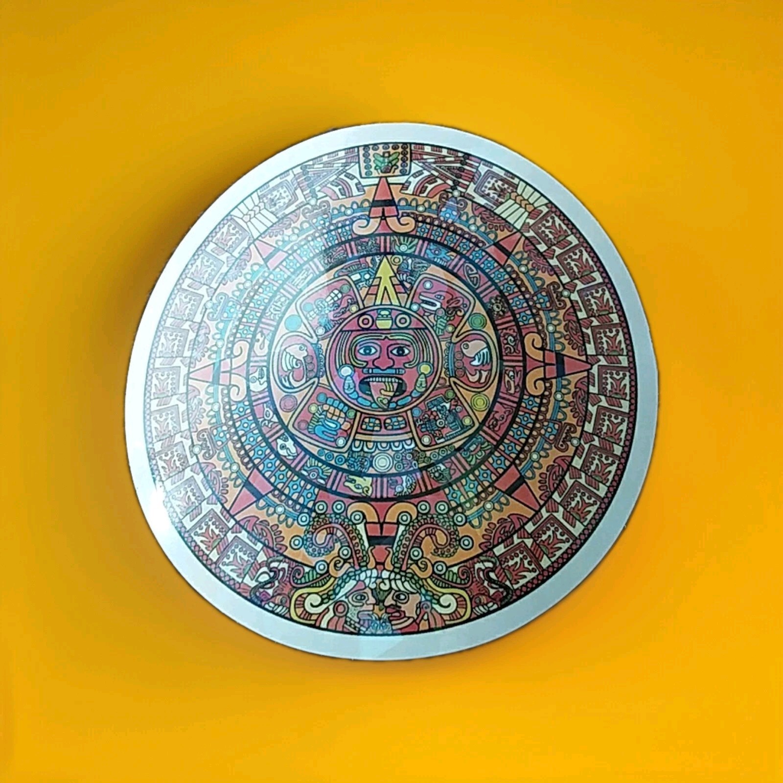 Aztec Sun Stone Sticker