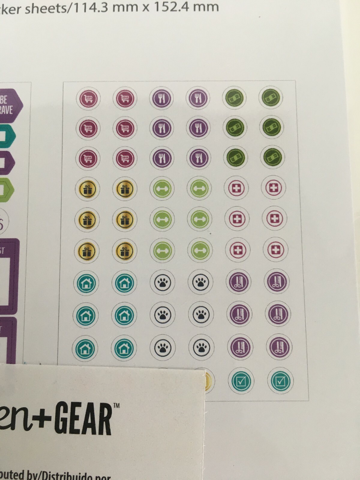 Pen and Gear Stickers 4 Sheets Todays Goals Weekly Planner Shopping To Do Lists